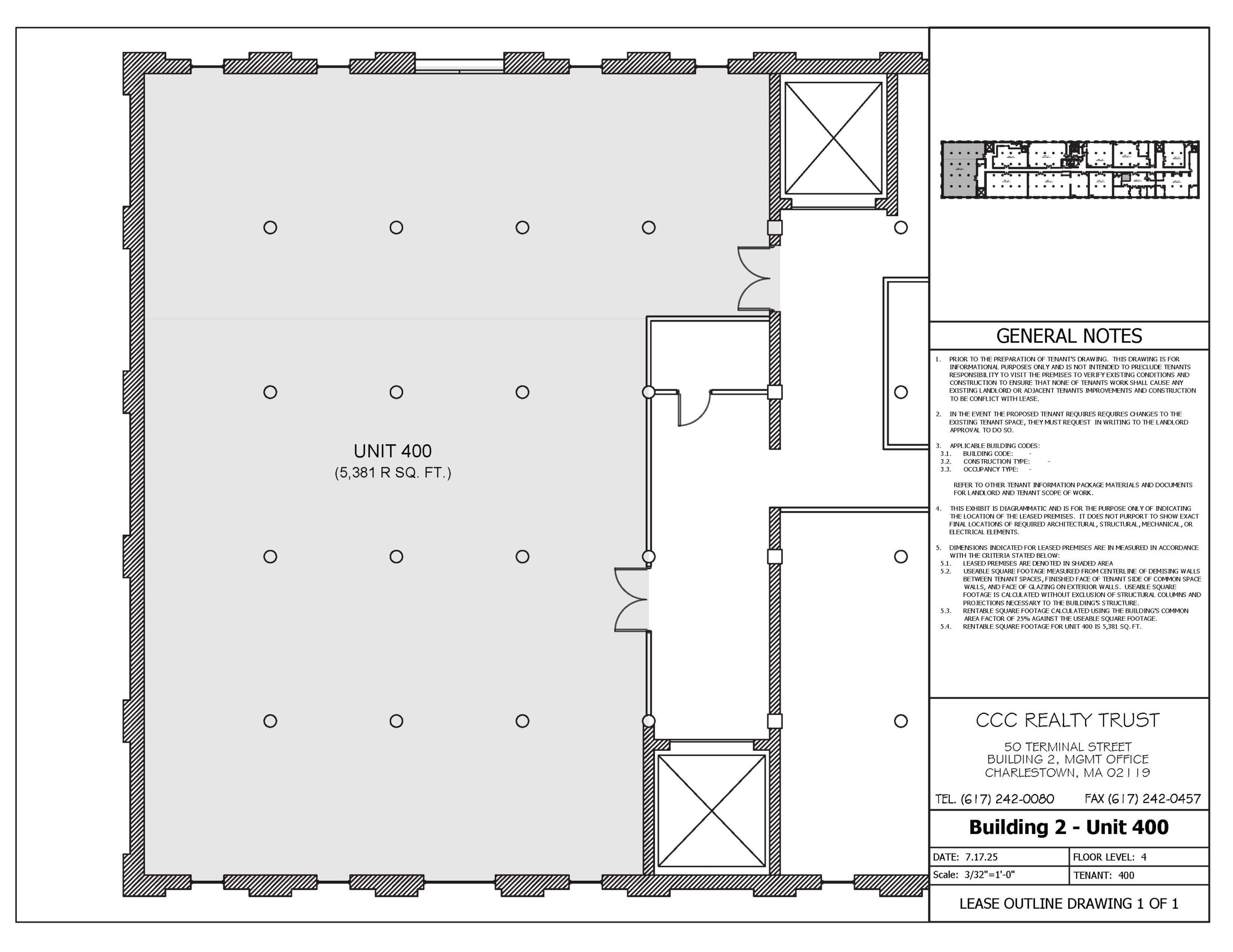 Read more about the article Unit 400 (Fourth Floor) – 50 Terminal St, Charlestown, MA 02129